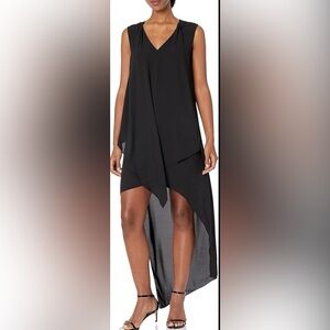 BCBG MAXAZRIA hi-lo black dress